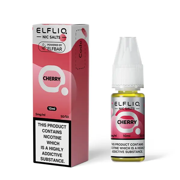  Cherry Nic Salt E-Liquid by Elf Bar Elfliq Salts 10ml 